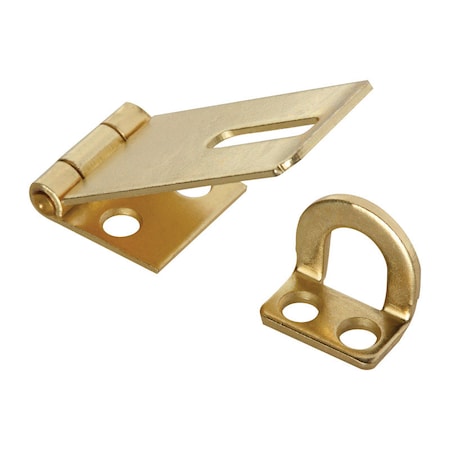National Hardware National Hardware Brass-Plated Steel 1-3/4 in. L Safety Hasp 1 pk N102-053